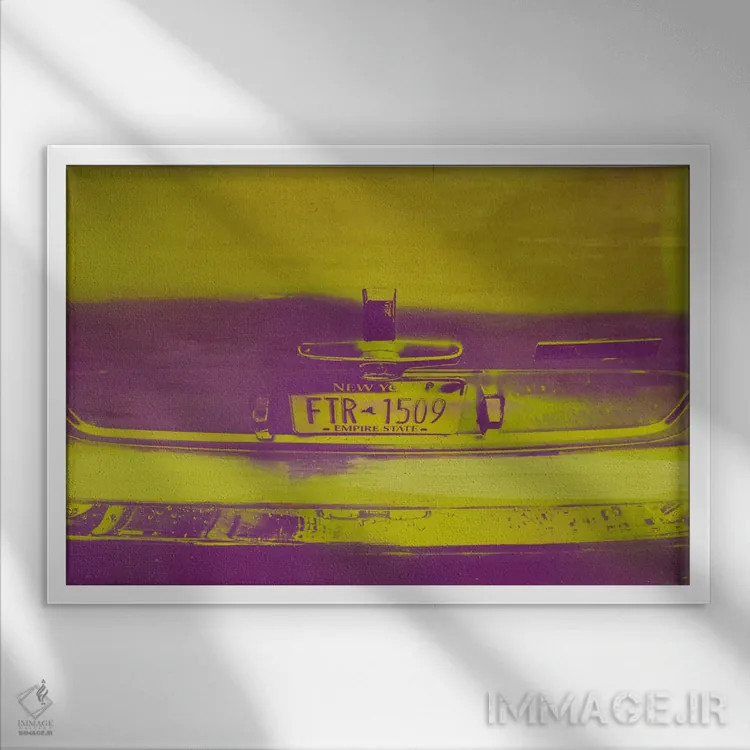 تابلو دکوراتیو زمان نمایش در ایالت امپایر اثر فایو بای فایو کالکتیو - نمای قابدار سفید