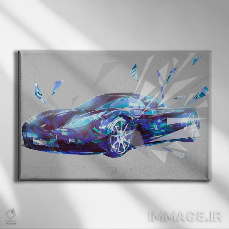 تابلو دکوراتیو شکستن مرزها اثر فایو بای فایو کالکتیو - نمای روبهرو روی دیوار