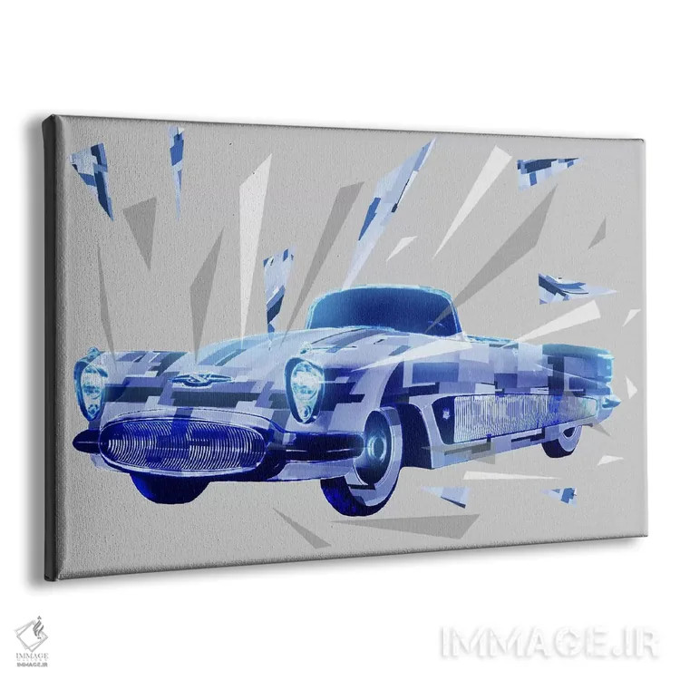 تابلو دکوراتیو تکه های یک اثر کلاسیک - نمای پرسپکتیو محصول