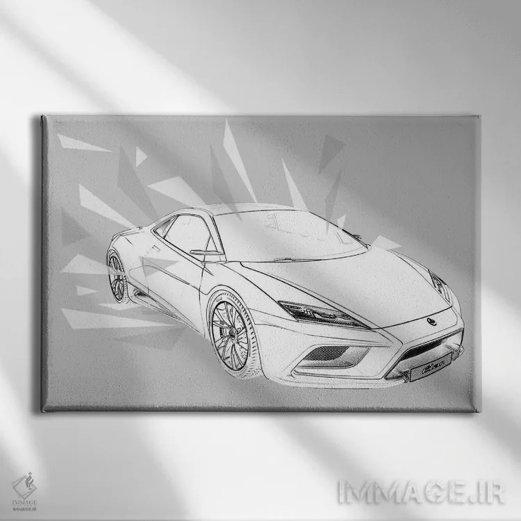 تابلو دکوراتیو سرعت نور ۲ اثر فایو بای فایو کالکتیو - نمای روبهرو روی دیوار
