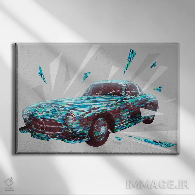 تابلو دکوراتیو گالوینگ های کلاسیک اثر فایو بای فایو کالکتیو - نمای روبهرو روی دیوار