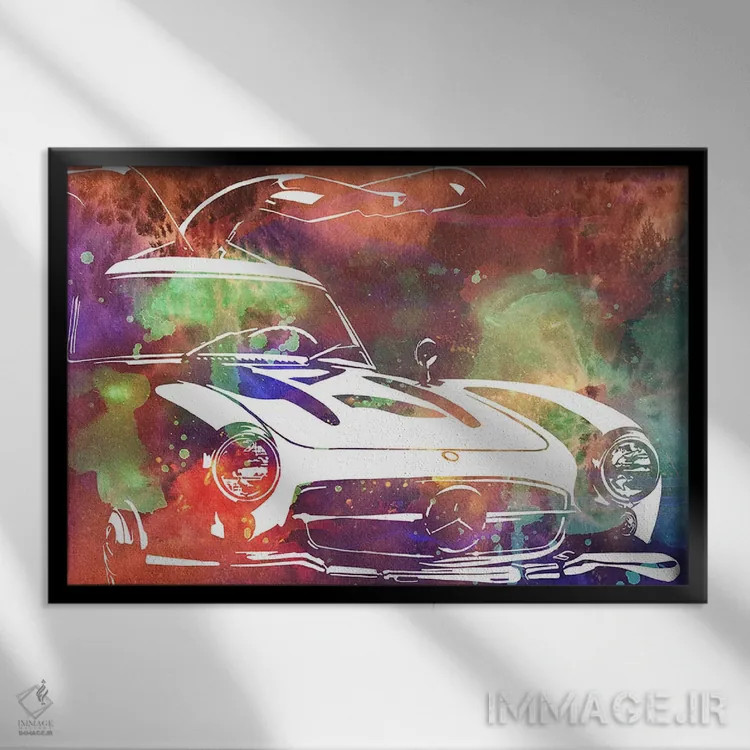 تابلو دکوراتیو بال ها بالا اثر فایو بای فایو کالکتیو - نمای قابدار مشکی