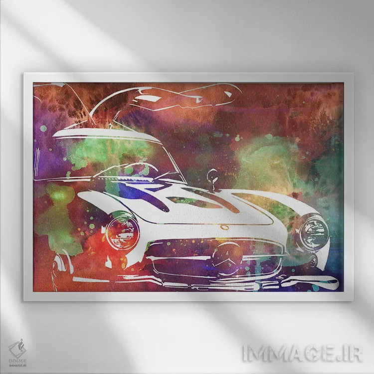 تابلو دکوراتیو بال ها بالا اثر فایو بای فایو کالکتیو - نمای قابدار سفید