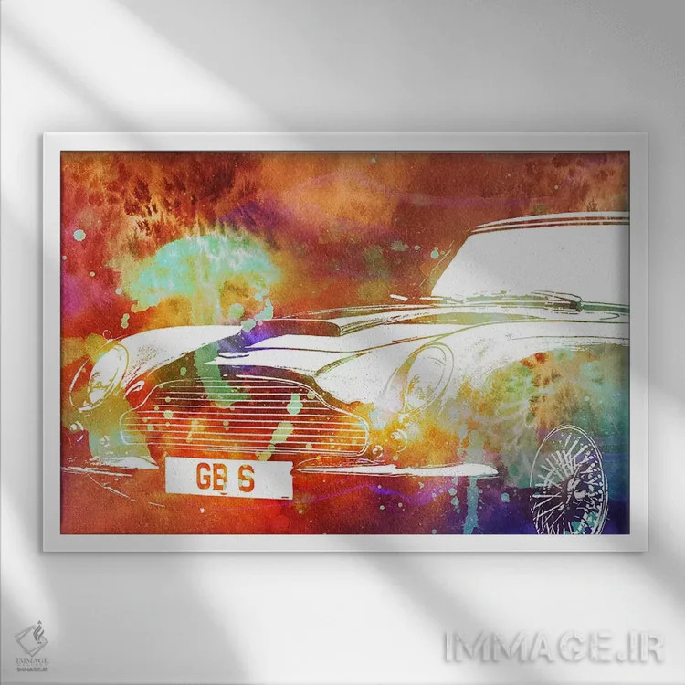 تابلو دکوراتیو رودستر خورشیدی اثر فایو بای فایو کالکتیو - نمای قابدار سفید