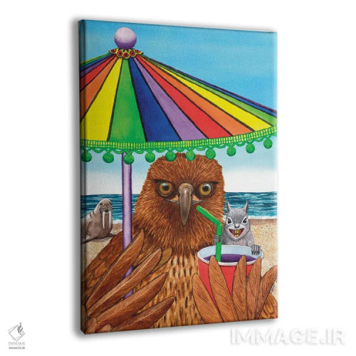 تابلو دکوراتیو توپک های آویزان اثر کترین جی مک الروی - نمای پرسپکتیو محصول