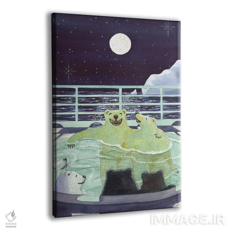 تابلو دکوراتیو توی جکوزی رفتن اثر کترین جی مک الروی - نمای پرسپکتیو محصول