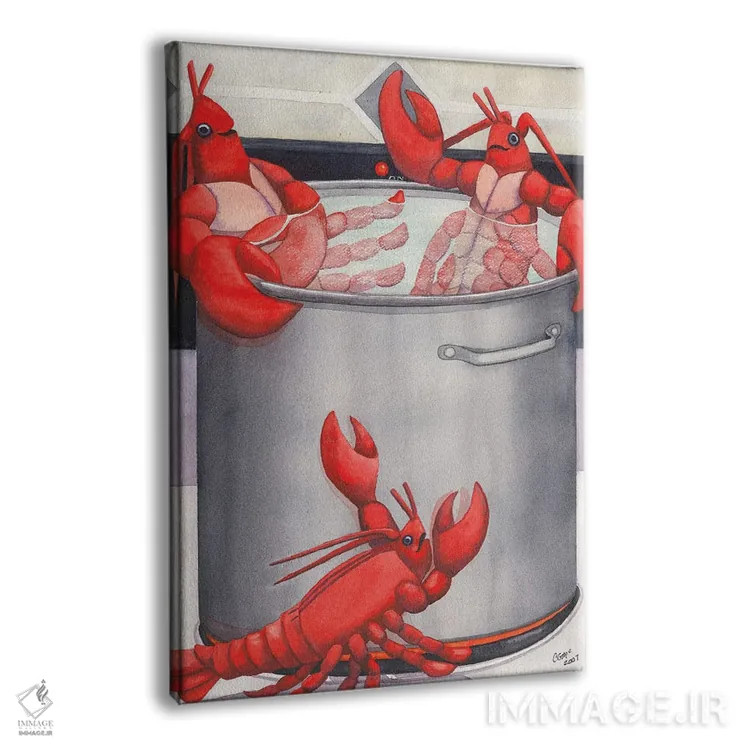 تابلو دکوراتیو اسپا خرچنگ اثر کترین جی مک الروی - نمای پرسپکتیو محصول