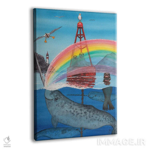 تابلو دکوراتیو تک شاخ دریا اثر کترین جی مک الروی - نمای پرسپکتیو محصول