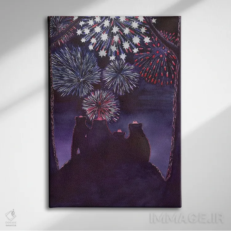 تابلو دکوراتیو چهارم ژوئیه اثر کترین جی مک الروی - نمای روبهرو روی دیوار