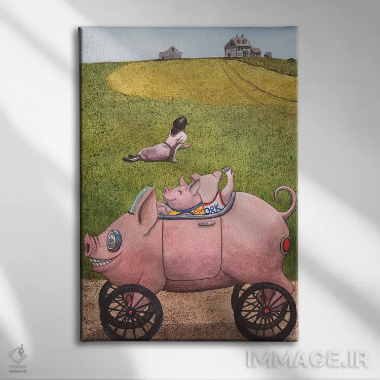 تابلو دکوراتیو هی کریستینا! اثر کترین جی مک الروی - نمای روبهرو روی دیوار