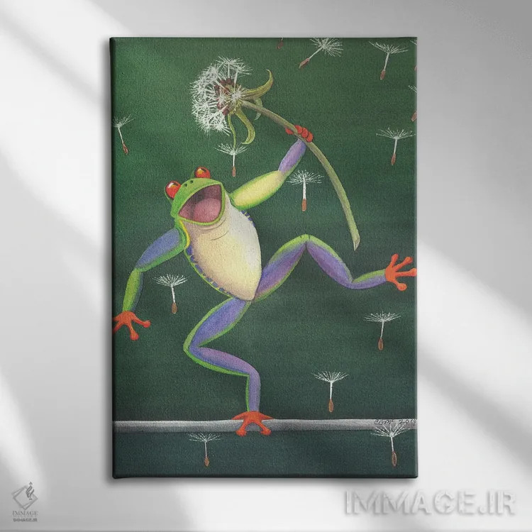 تابلو دکوراتیو طناب باز اثر کترین جی مک الروی - نمای روبهرو روی دیوار