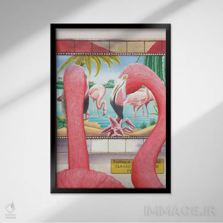 تابلو دکوراتیو کلاسیک اثر کترین جی مک الروی - نمای قابدار مشکی