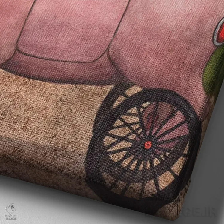 تابلو دکوراتیو هی کریستینا! اثر کترین جی مک الروی - نمای نزدیک بافت بوم