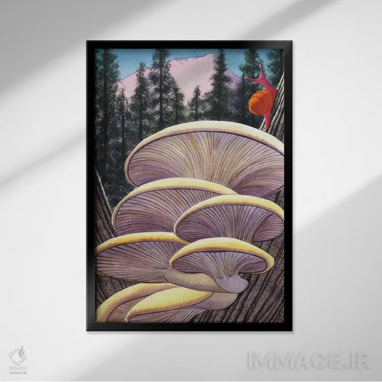 تابلو دکوراتیو صورتی، مثل من اثر کترین جی مک الروی - نمای قابدار مشکی