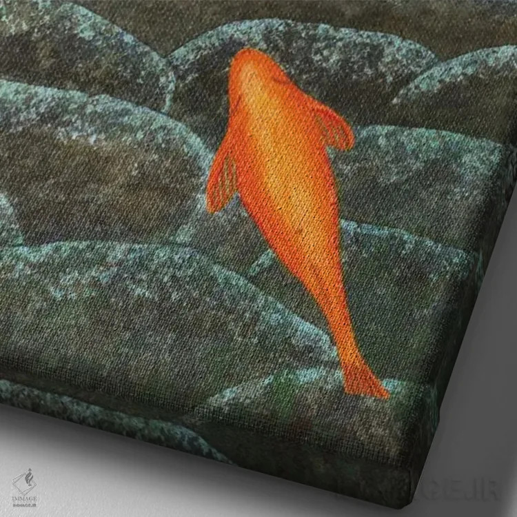 تابلو دکوراتیو مارکو پولو اثر کترین جی مک الروی - نمای نزدیک بافت بوم