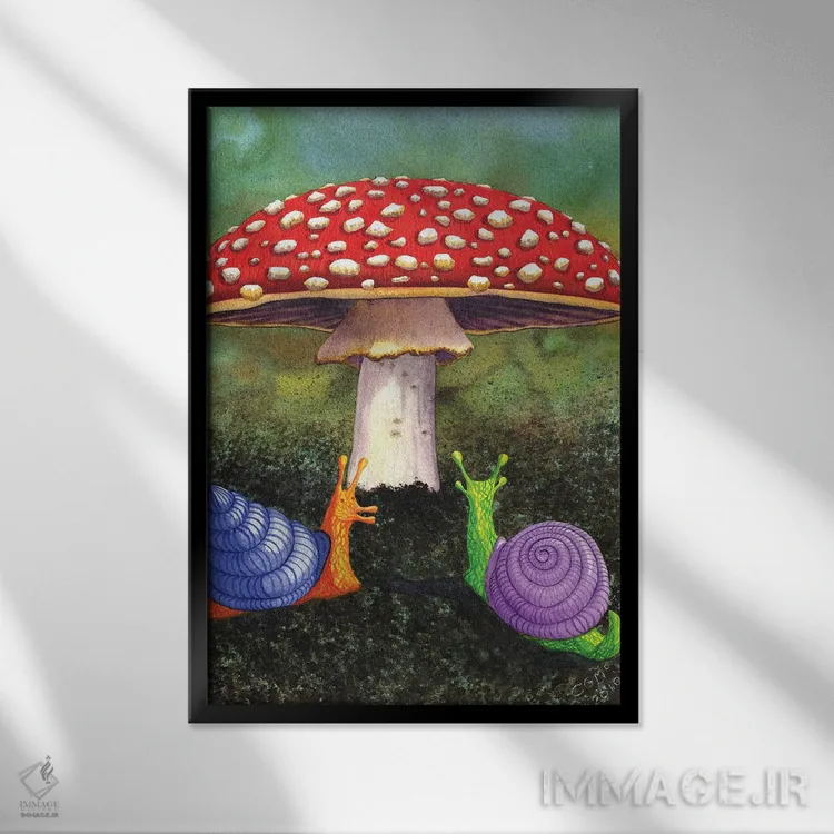 تابلو دکوراتیو وجود دارد اثر کترین جی مک الروی - نمای قابدار مشکی