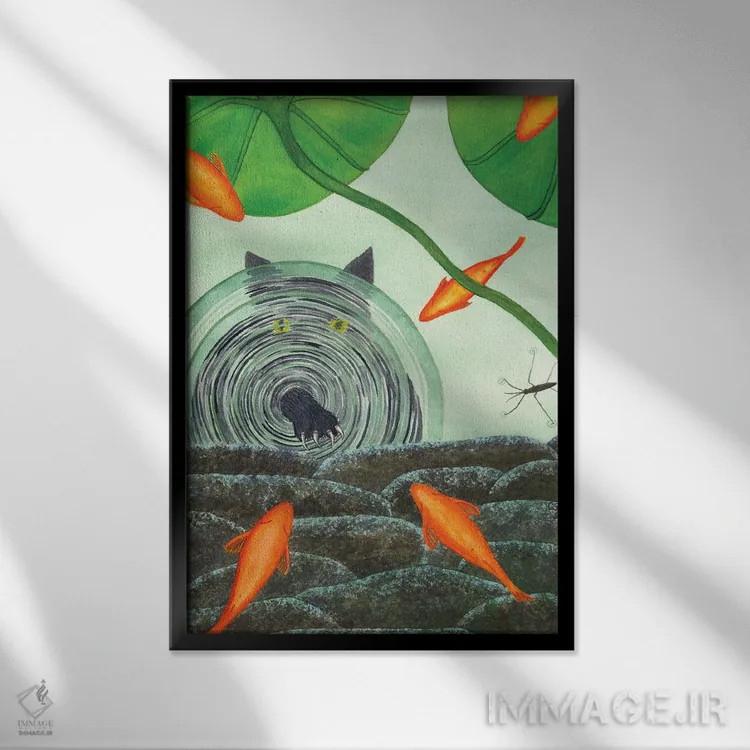 تابلو دکوراتیو مارکو پولو اثر کترین جی مک الروی - نمای قابدار مشکی