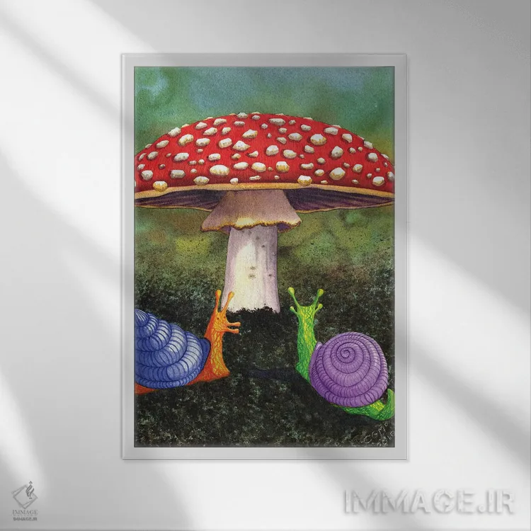 تابلو دکوراتیو وجود دارد اثر کترین جی مک الروی - نمای قابدار سفید