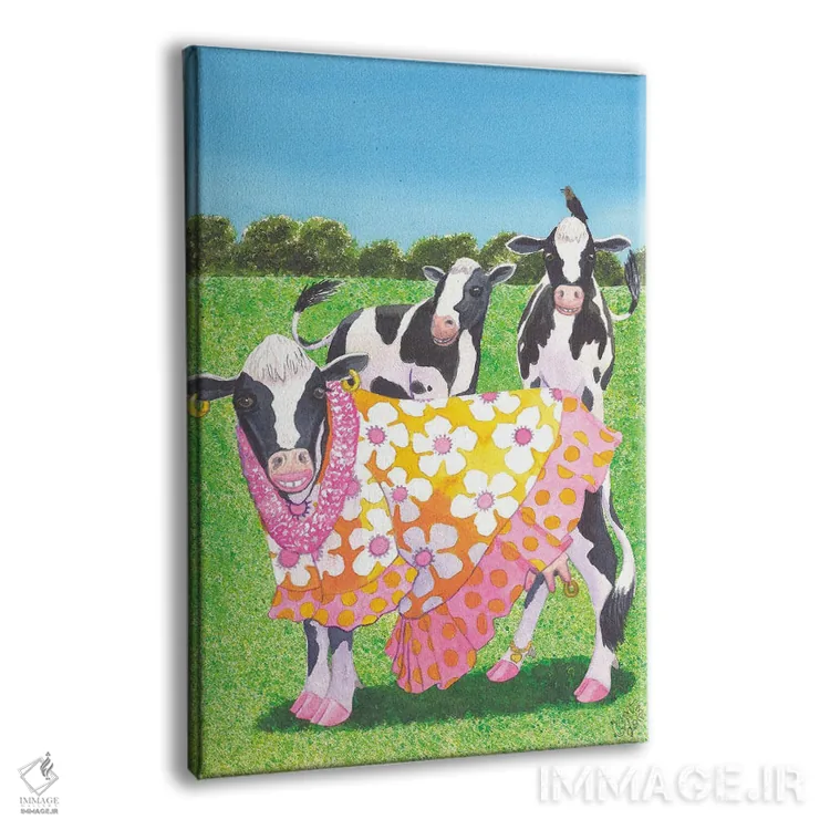 تابلو دکوراتیو مو-مو اثر کترین جی مک الروی - نمای پرسپکتیو محصول