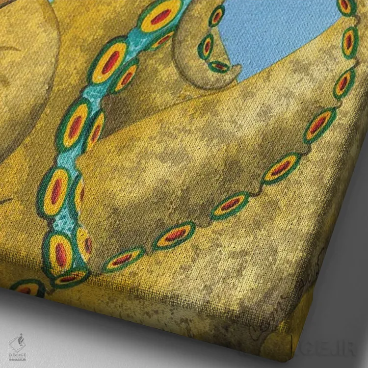 تابلو دکوراتیو باغ های اکو تیلو اثر کترین جی مک الروی - نمای نزدیک بافت بوم