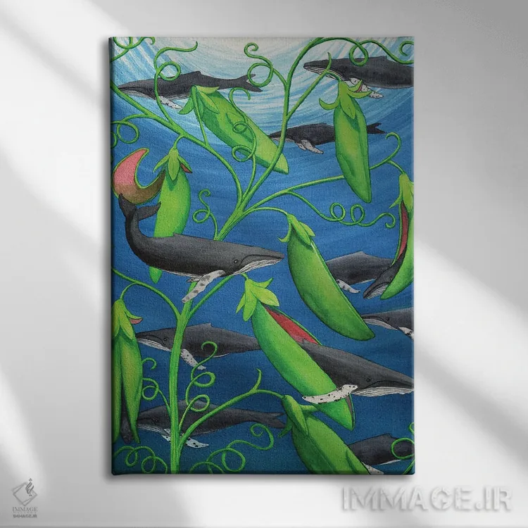 تابلو دکوراتیو غلاف ها اثر کترین جی مک الروی - نمای روبهرو روی دیوار