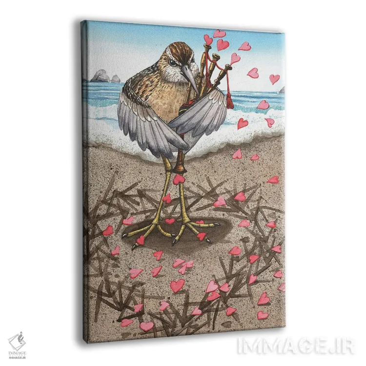 تابلو دکوراتیو پاشناقرمز اثر کترین جی مک الروی - نمای پرسپکتیو محصول