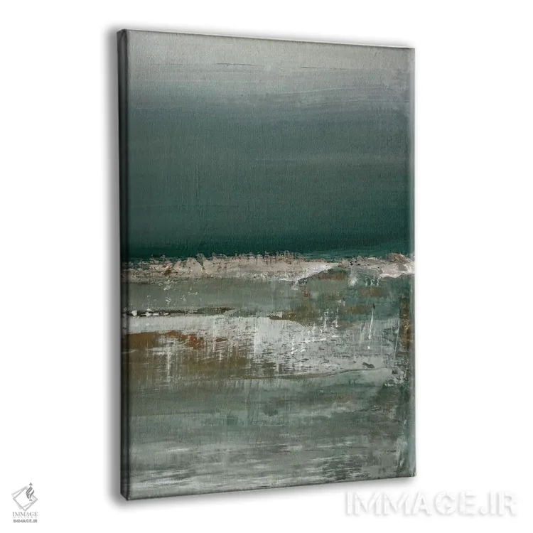 تابلو انتزاعی کم عمق ها II اثر کارولین گلد - نمای پرسپکتیو محصول