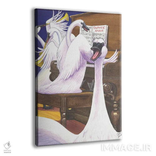 تابلو دکوراتیو آواز قو اثر کترین جی مک الروی - نمای پرسپکتیو محصول