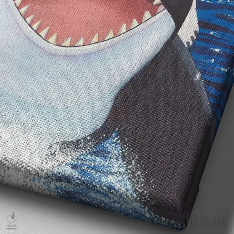 تابلو دکوراتیو برونشان! اثر کترین جی مک الروی - نمای نزدیک بافت بوم