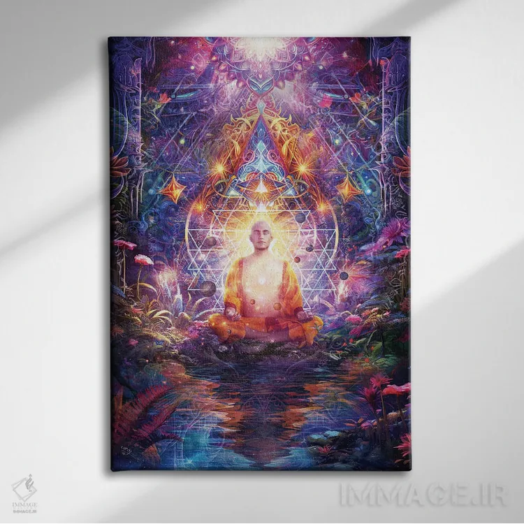 تابلو دکوراتیو لحظه ای آفتاب را حس کردم اثر کامرون گری - نمای روبهرو روی دیوار