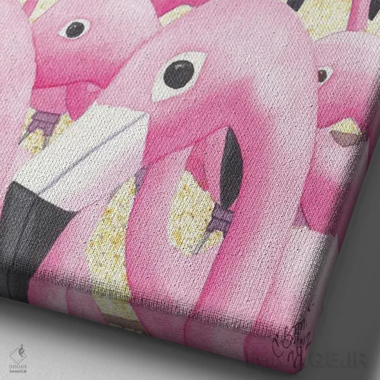 تابلو دکوراتیو مضحک! اثر کترین جی مک الروی - نمای نزدیک بافت بوم