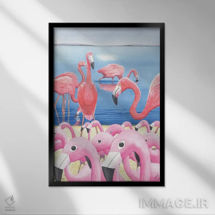 تابلو دکوراتیو مضحک! اثر کترین جی مک الروی - نمای قابدار مشکی