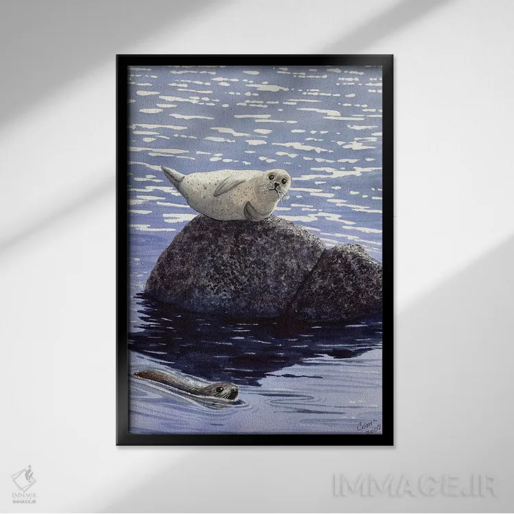 تابلو دکوراتیو خودنمایی اثر کترین جی مک الروی - نمای قابدار مشکی