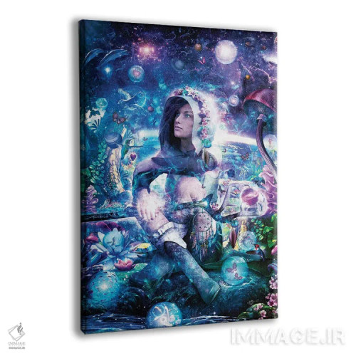 تابلو دکوراتیو مشاهده هم افزایی آسمانی ما اثر کامرون گری - نمای پرسپکتیو محصول