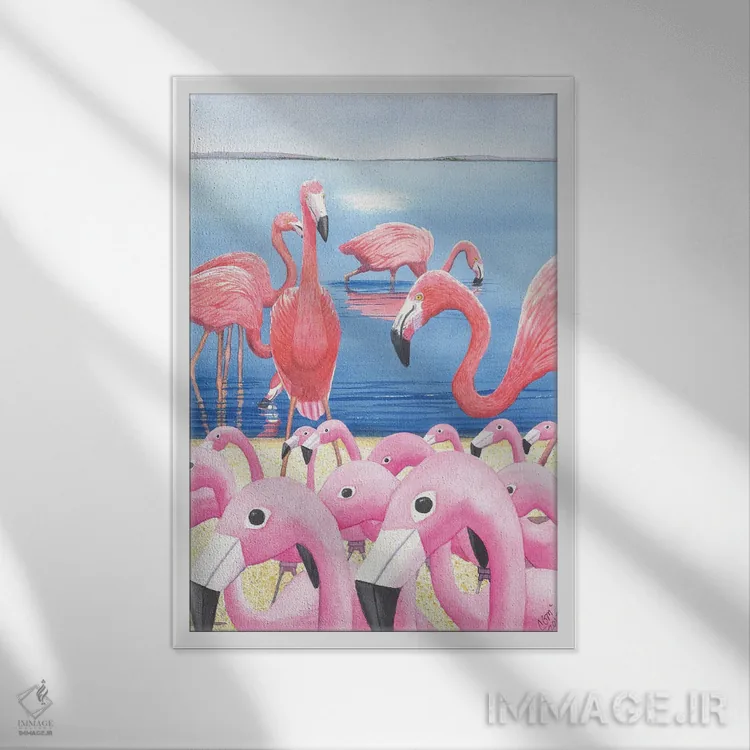 تابلو دکوراتیو مضحک! اثر کترین جی مک الروی - نمای قابدار سفید