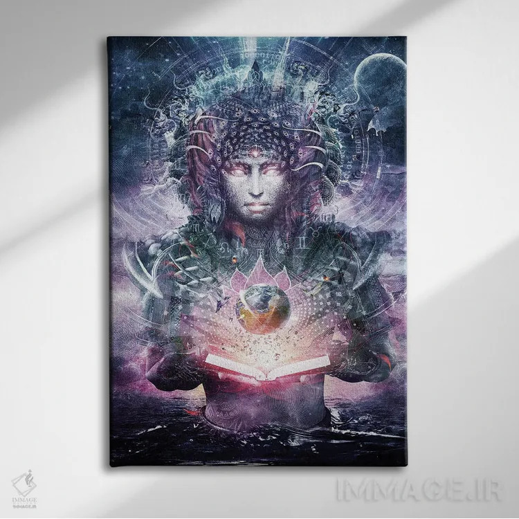 تابلو دکوراتیو اطلس اقیانوس اثر کامرون گری - نمای روبهرو روی دیوار