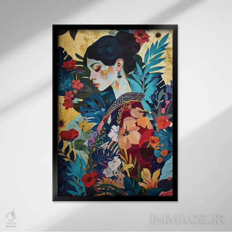 تابلو دکوراتیو وقار اثر کامرون گری - نمای قابدار مشکی