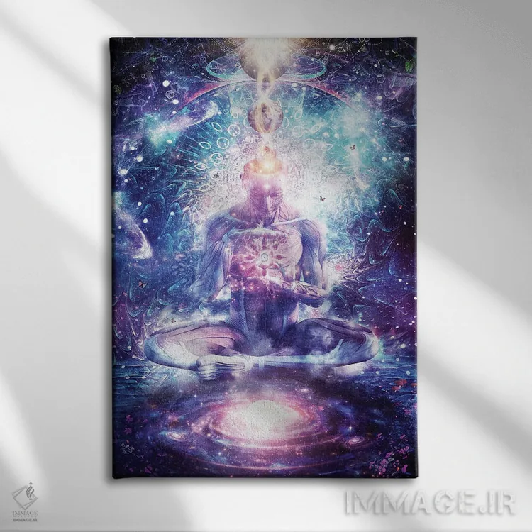 تابلو دکوراتیو بر لبه هماهنگی اثر کامرون گری - نمای روبهرو روی دیوار