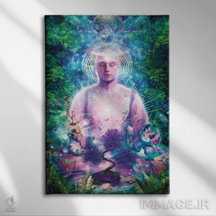 تابلو دکوراتیو مدیتیشن روزانه اثر کامرون گری - نمای روبهرو روی دیوار