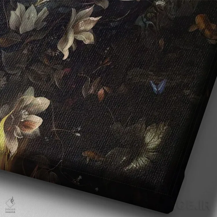 تابلو دکوراتیو انعکاس ها در یک رویا اثر کامرون گری - نمای نزدیک بافت بوم