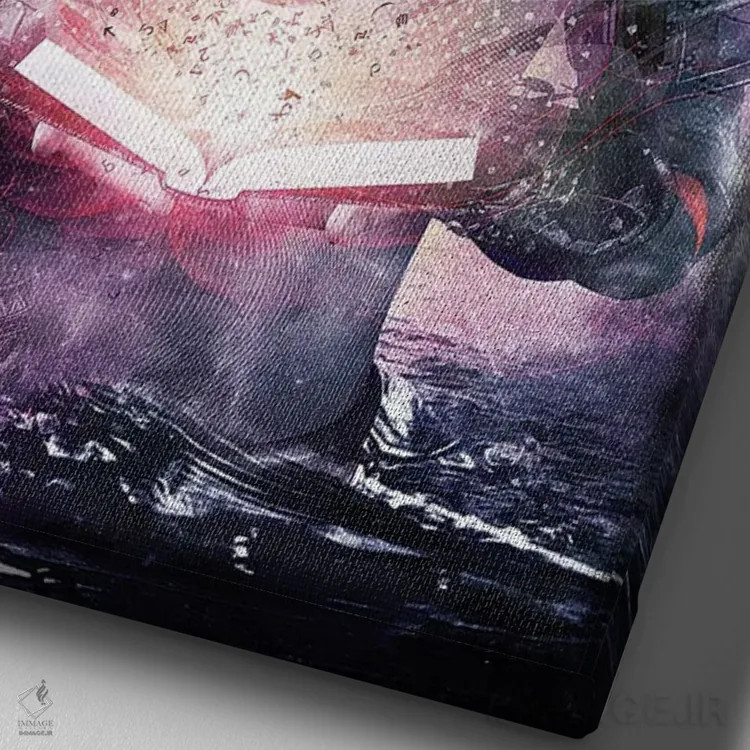 تابلو دکوراتیو اطلس اقیانوس اثر کامرون گری - نمای نزدیک بافت بوم