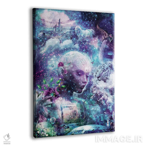 تابلو دکوراتیو کشف آگاهی کیهانی اثر کامرون گری - نمای پرسپکتیو محصول