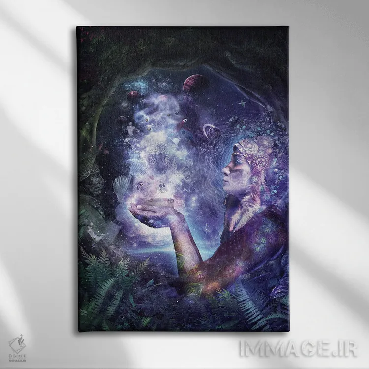 تابلو دکوراتیو مادر آیا اثر کامرون گری - نمای روبهرو روی دیوار