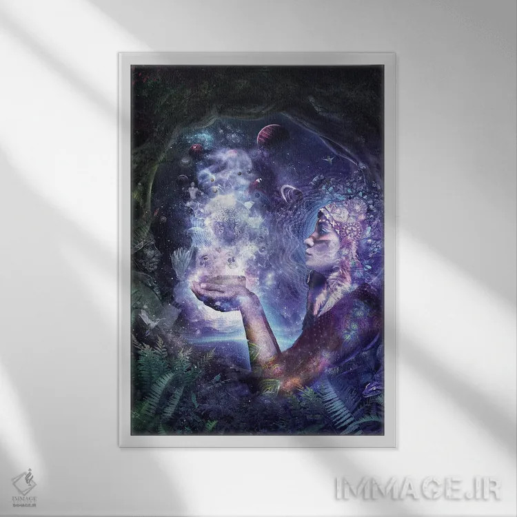 تابلو دکوراتیو مادر آیا اثر کامرون گری - نمای قابدار سفید