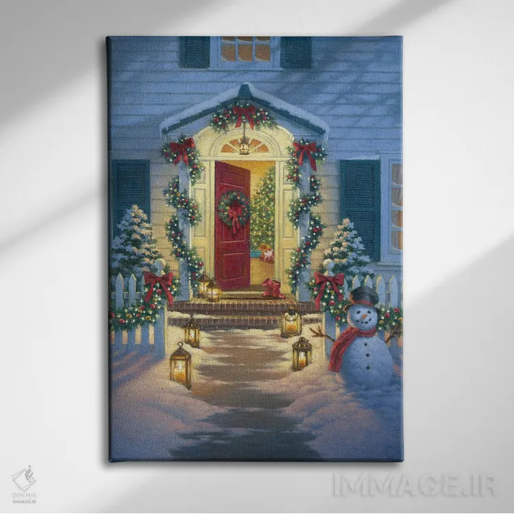 تابلو دکوراتیو ایوان کریسمس اثر کربرت گوتیه - نمای روبهرو روی دیوار
