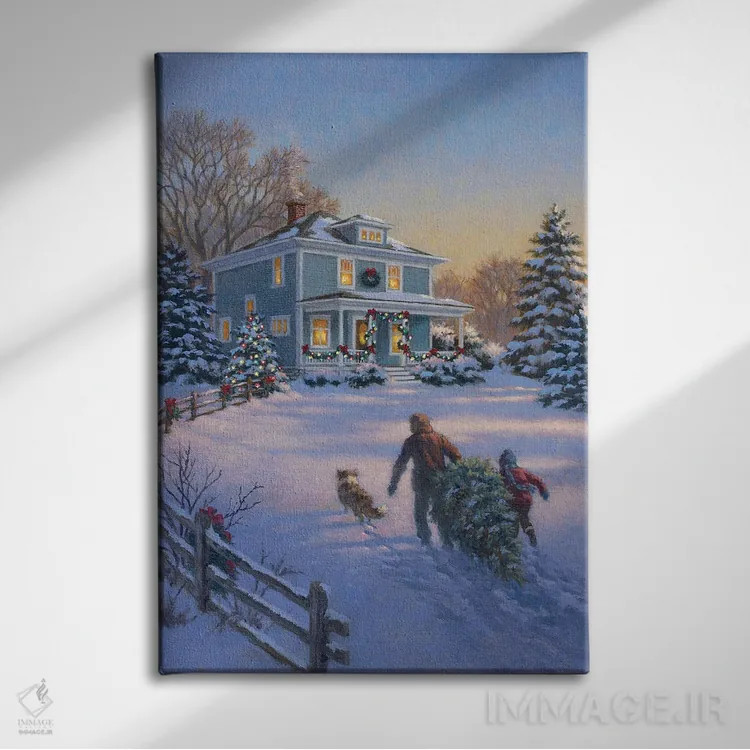 تابلو دکوراتیو سنت کریسمس اثر کربرت گوتیه - نمای روبهرو روی دیوار