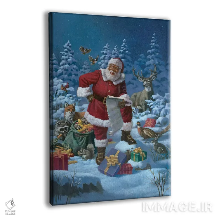 تابلو دکوراتیو مهمانی کریسمس در مهتاب اثر کربرت گوتیه - نمای پرسپکتیو محصول