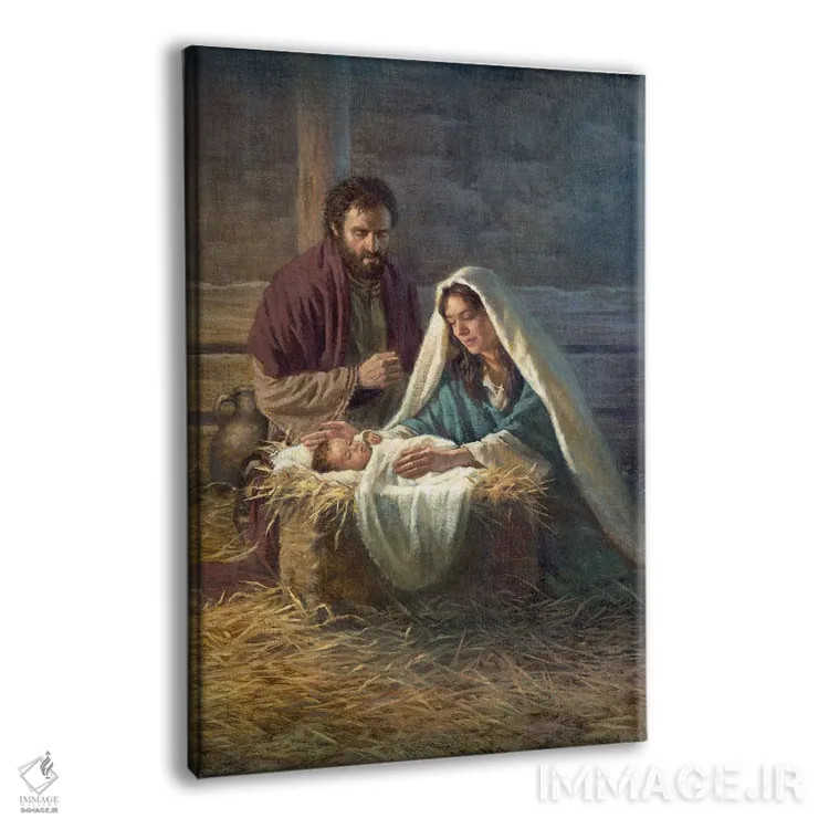 تابلو دکوراتیو تولد مسیح اثر کربرت گوتیه - نمای پرسپکتیو محصول