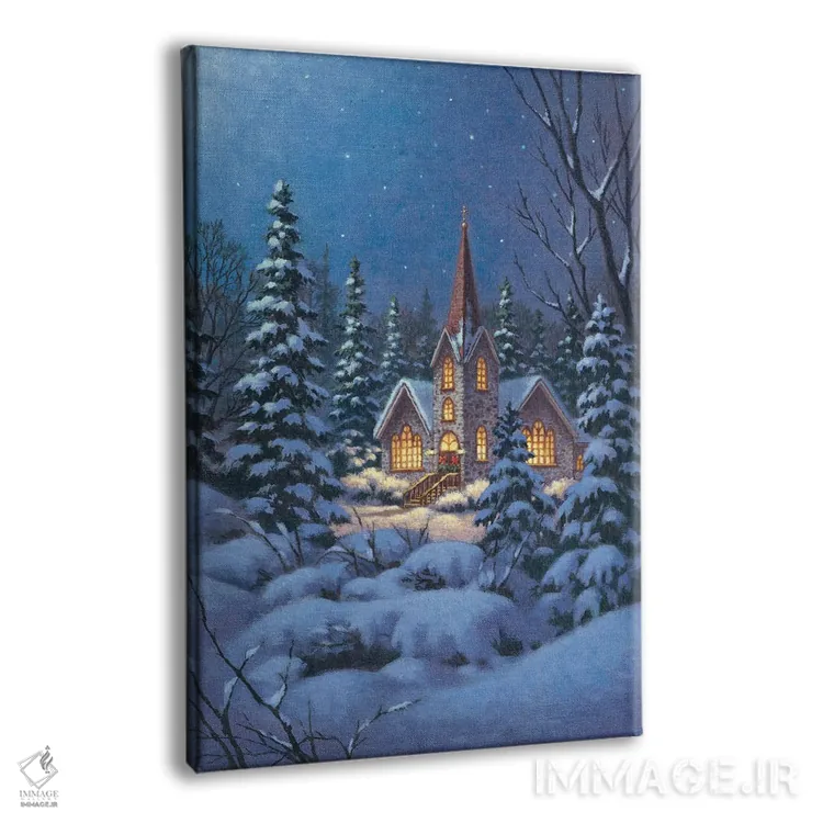 تابلو دکوراتیو نمازخانه جنگل های شمالی اثر کربرت گوتیه - نمای پرسپکتیو محصول