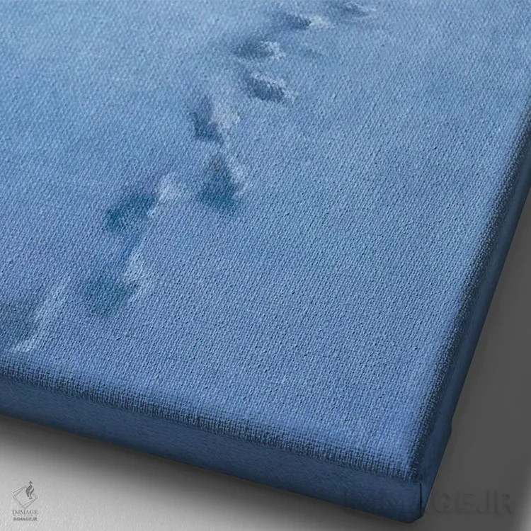 تابلو دکوراتیو مسیر به سوی خانه اثر کربرت گوتیه - نمای نزدیک بافت بوم